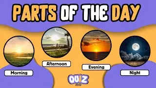 PARTS OF THE DAY - Morning/Afternoon/Evening/Night - Quiz Academy