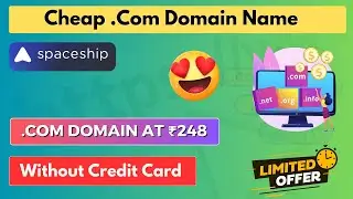 😱Loot Offer - .Com Domains at Cheap Price ✅| Buy Cheap Domain Name | Spaceship Crypto Tutorial