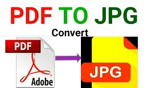 How to convert PDF to PNG without using any software | PDF TO JPG Convert |