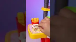 🍴Mini fast food Unboxing and Assembly🍔🍟#toys #toystory #fyp #newtoys