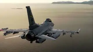 DCS RNoAF F-16 evening flight
