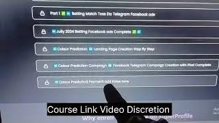 How to run Telegram facebook ads for colour Predictions | Telegram Course | Facebook ads Course