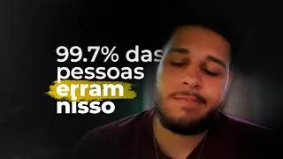 Você não sabe estudar por causa disso (não cometa esse erro).