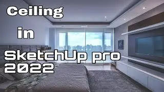 How to make false Ceiling design in SketchUp pro 2022 | False Ceiling for beginners |