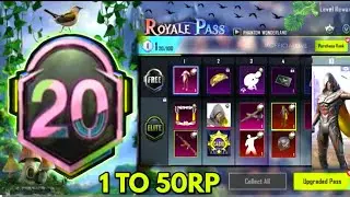Month 20 Royal Pass 1 To 50 Rp Rewards | M20 Royal Pass | M20 Royal Pass Pubg Mobile