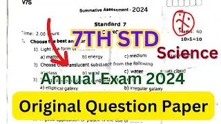 7th std Science Annual Exam question paper 2024 @Cravestudytamil
