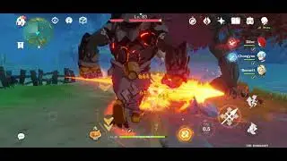 C6 Bennett Burst and Chongyun Skill (Pyro overrides Cryo)