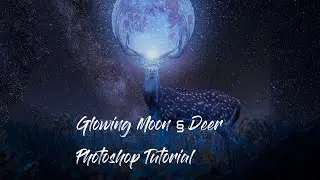 Glowing Moon Deer Photoshop Manipulation