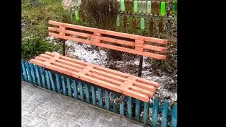 Простая скамейка на дачу своими руками.