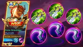 BUFFED DYRROTH NEW BEST BUILD FOR AUTO WIN! DYRROTH BEST BUILD 2023 | MLBB