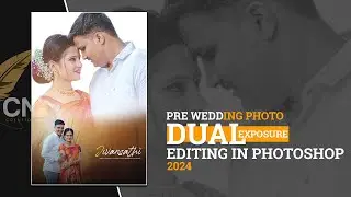Trending Pre Wedding Poster Design in Photoshop Tutorial 2024 #weddingalbumdesign