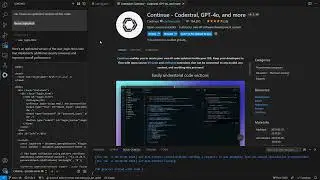 VSCode: install AI code helper IBM-granite