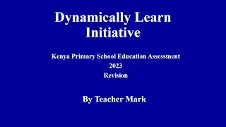 KPSEA 2023 MATHEMATICS REVISION
