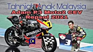 Tahniah Adam Norrodin : P3 CEV Repsol Moto2 2021