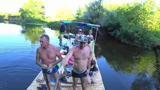 Сплав на плоту по реке Ворона.