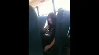 Jiv touches lukas's ear on bus