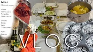 VLOG | MİSAFİRLERİM VAR! | ÇATLAK KURABİYE TARİFİ 🍪 | AKŞAM YEMEĞİ HAZIRLIĞI 🍽️