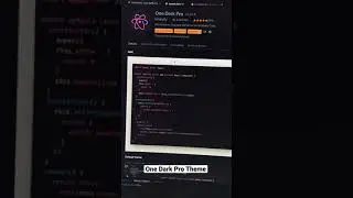 One Dark Pro Theme for VS Code 