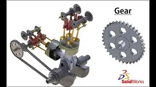 Gear Design  |  Modeling a Motorcycle Engine with SOLIDWORKS | SolidWorks Tutorials