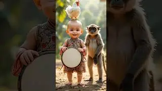 Baby Monkey Dance🐔🤣| 