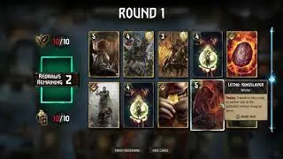 Gwent 44 minutes of Attempting to win 5 matches with a Nilfgaard deck