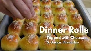 Dinner Rolls topped with Cheese & Sugar Granules