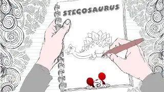 Learn How to Draw Stegosaurus - Reptile Drawing | Drawing for Kids