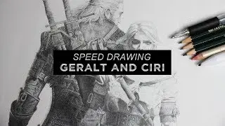 Speed Drawing #4 | Witcher 3: Geralt & Ciri | by yuseifx