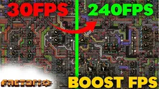 Factorio how to get unlimited fps boost & fix lagging - best PC settings