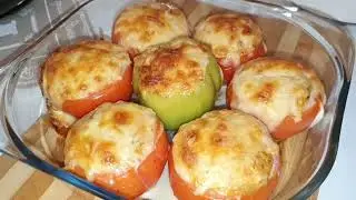 ПОМИДОРЫ 🍅 ФАРШИРОВАННЫЕ КУРИНОЙ ГРУДКОЙ!