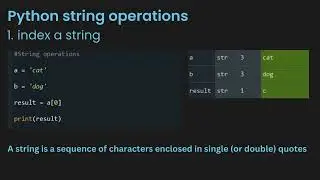 Python Lecture series: Python String Operations