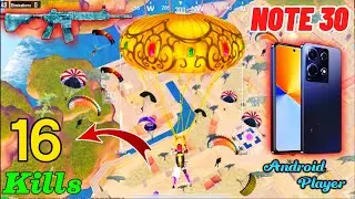 Infinix note 30 ! 16+KILLS+Chicken Dinner | infinix note 30 pubg test 2024 / 40FPS android player