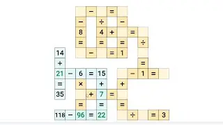 Crossmath - Math Puzzle Games - Hard, Expert, Medium, Easy, Daily Challenge