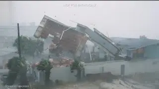 Tornado rips APART houses and building compilation