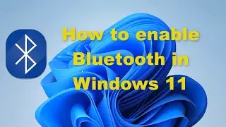 How to enable Bluetooth in Windows 11. #windows11