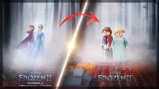 Making LEGO Frozen 2 Poster - Timelapse
