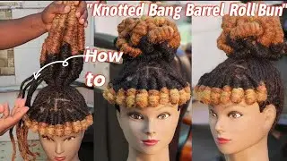 "Mastering the Elegance: Barrel Roll Bun with a Chic Knotted Bang Tutorial"