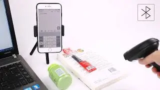 NETUM NT-1228BC Bluetooth Wireless CCD Barcode Scanner, Handheld 1D Bar Code Scanner Reader