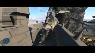 Halo Infinite Forge - MK Bowsers Castle Inspired Race Map WIP (Rough Complete Circuit)