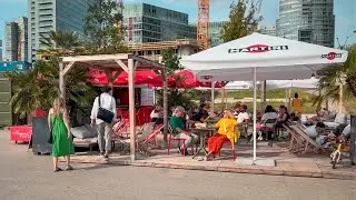 Vienna Walk Donauinsel, Copa Beach (Copa Cagrana), July 2023 | 4K HDR