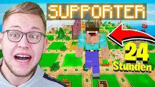 24 Stunden als DUMMER SUPPORTER in MINECRAFT 🤣