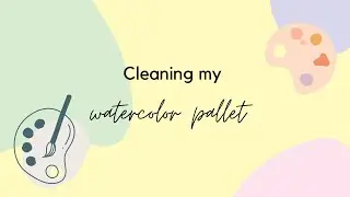Cleaning my water color pallet! #asmr