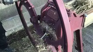 Vintage Hay Straw Chopper. Crosshills.