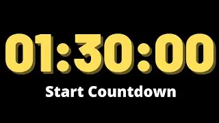 1 Hour 30 Minutes Timer - Countdown Timer 90 Minute - Timer Alarm