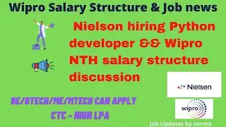 Nielson hiring && Wipro salary structure || Freshers with 1 yr experience hiring 2022 - Wipro NTH