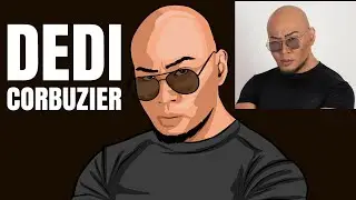 HOW TO DRAW DEDDY CORBUZIER VECTOR DIGITAL DRAWING VECTOR