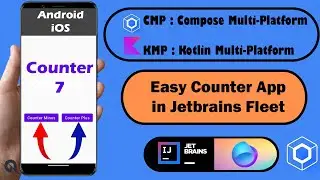 Easy Counter App in Compose Multiplatform in Jetbrains Fleet | kotlin multiplatform example