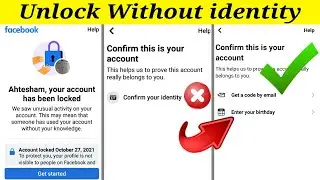 Your Account Has Been Locked How To Unlock | How To Unlock Facebook Account Without Identity 2022