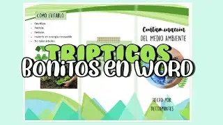 ✨💻 TRIPTICOS BONITOS en WORD
