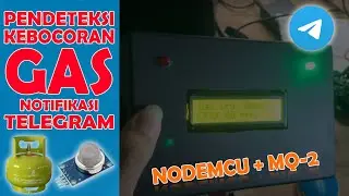 Alat Pendeteksi Kebocoran Gas dengan notifikasi TELEGRAM menggunakan MQ-2 dan Nodemcu #akhishop